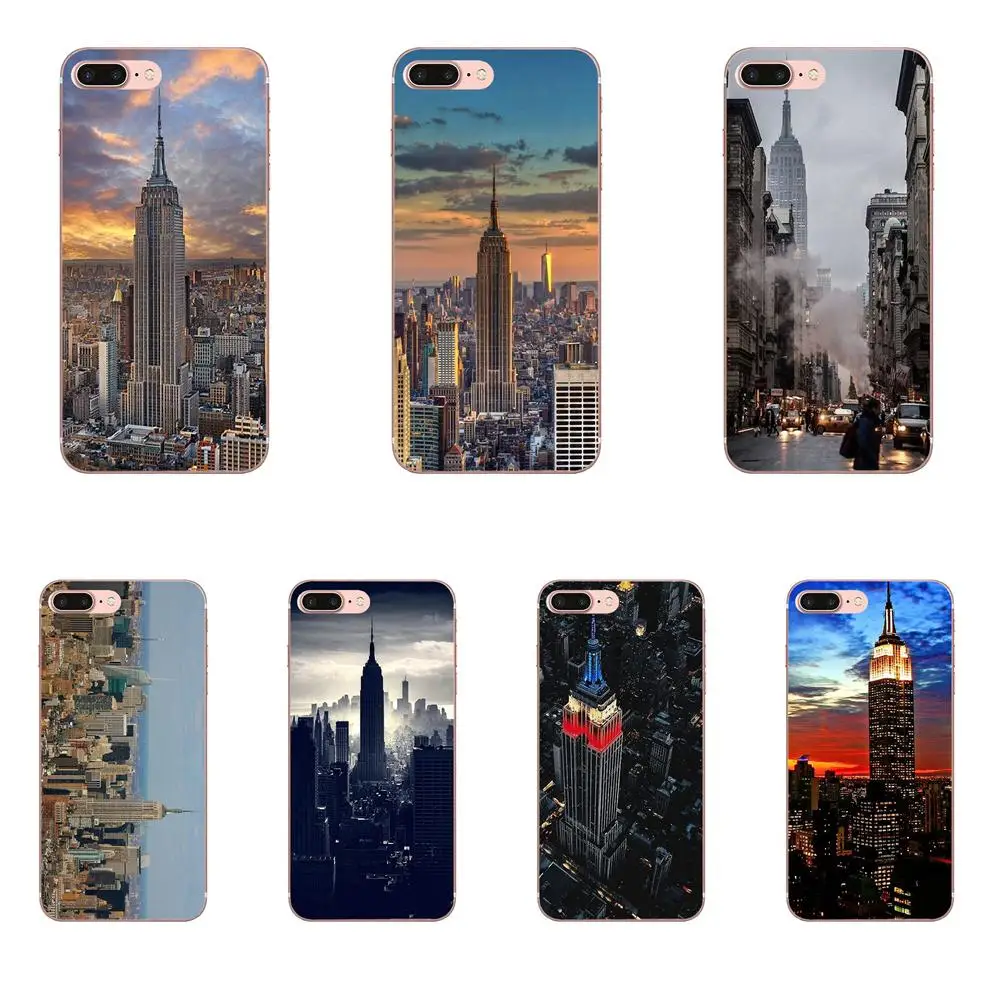 Для Galaxy J1 J2 J3 J330 J4 J5 J6 J7 J730 J8 2015 2016 2017 2018 mini Pro ультратонкий узор New York Empire State