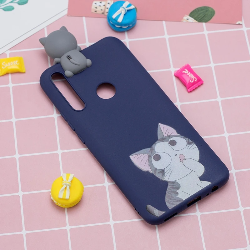 3D игрушки силиконовый чехол для Huawei P Smart Z карамельный цвет мягкие Мультяшные из