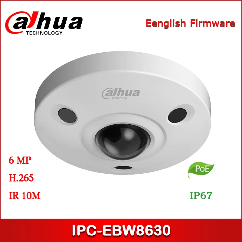 Dahua IP камера 6MP IPC EBW8630 панорамная сеть инфракрасный широкоугольный Поддержка PoE