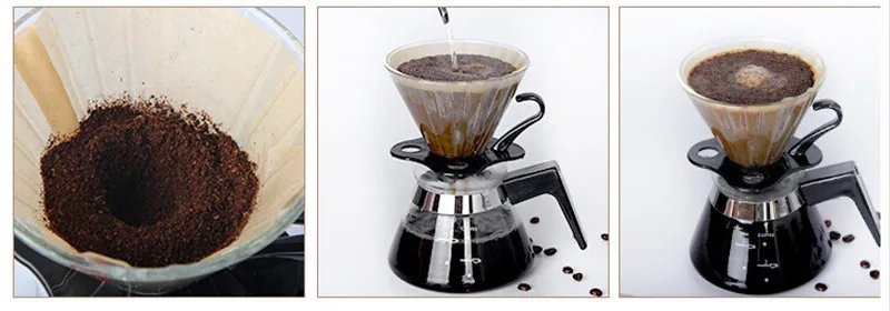 Япония Импорт Hario V60 фильтр для кофе 01 02 графа Кофе натуральный бумажный фильтры для 4 стаканов для бариста VCF-01-100 капающая бумага