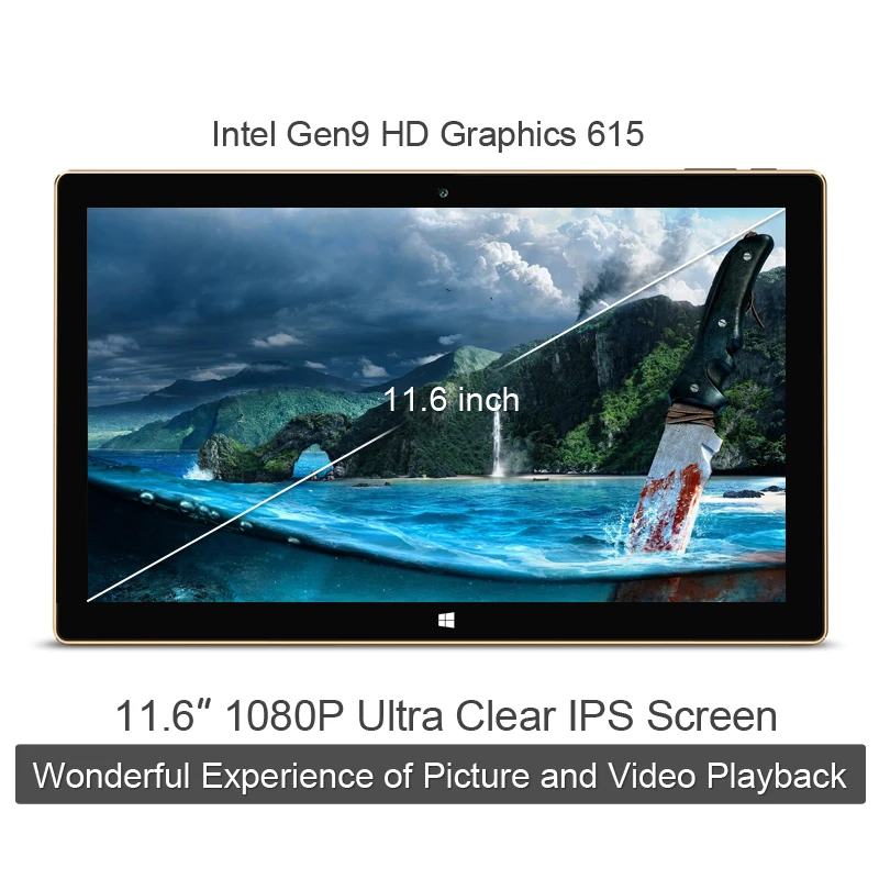 Оригинальный ONDA obook 11 Pro 11.6 дюймов Intel Core m3-7Y30 до 2.6 ГГц Fenêtres 10 дома OS 4 ГБ /64 Планшеты