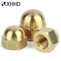 m3 m4 m5 m6 brass hex metric thread cap nuts copper decorative dome head cover semicircle acorn nut