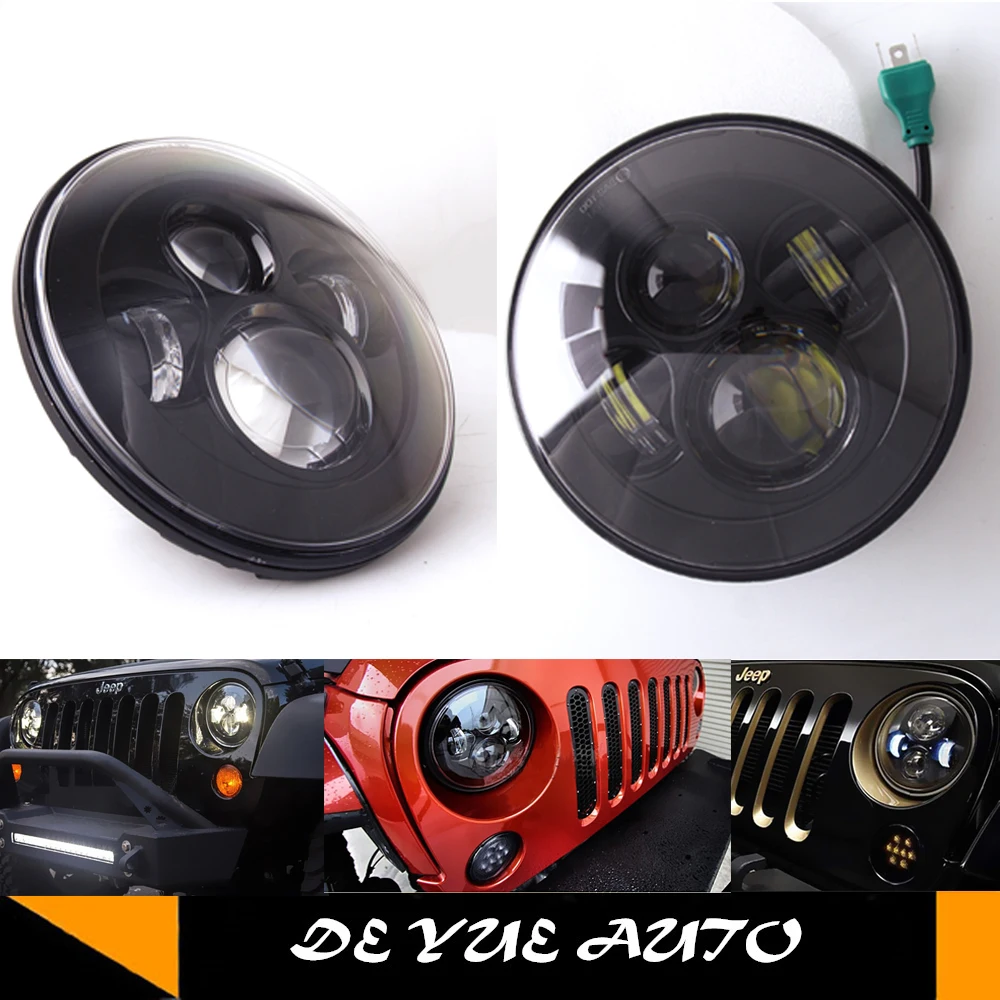 Для 92 01 AM General Hummer H1 H3 H2 7 &quotкруглые светодиодные фары дальнего и ближнего света в