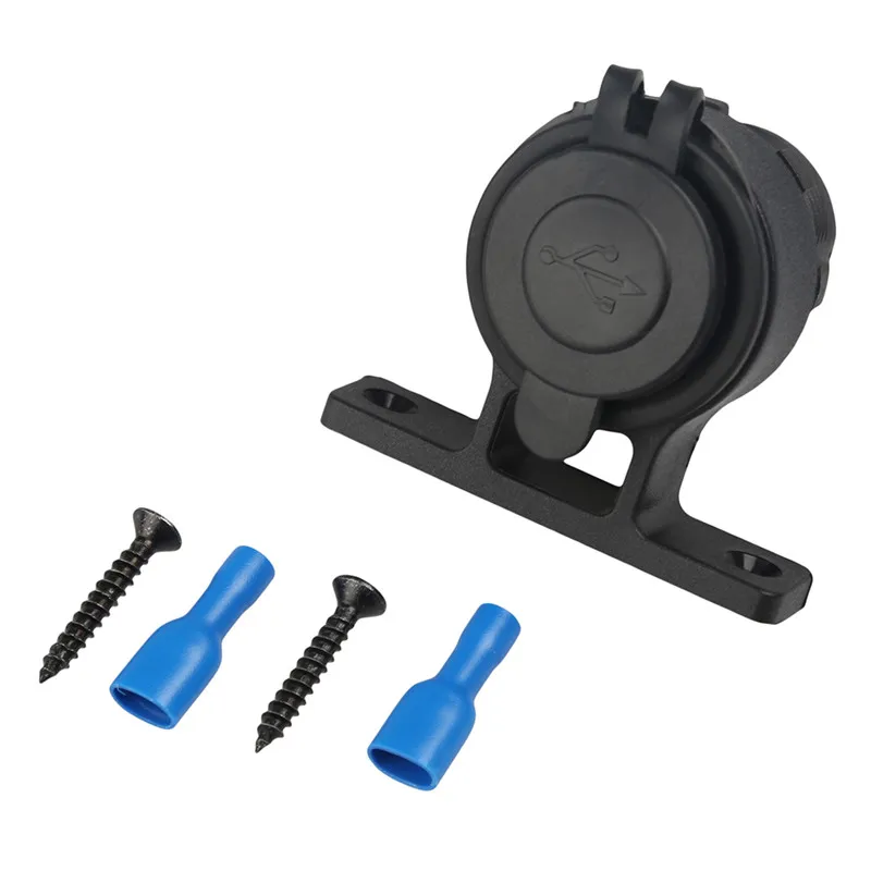 Водонепроницаемое зарядное устройство для мотоцикла 2 1 А 12 В два USB порта выхода