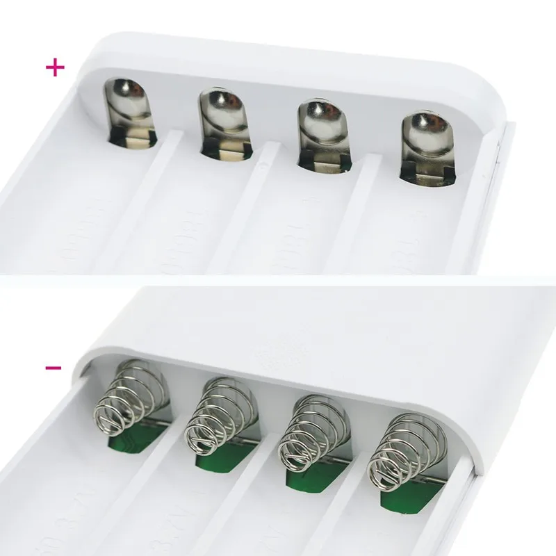 Зарядное устройство TOMO T4 18650 зарядное 2 порта Usb 5V2A зарядка для 4 шт. литиевых