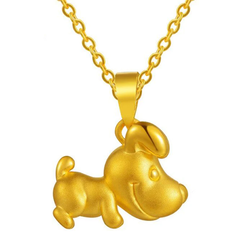 

Pure 3D 999 24K Yellow Gold Chinese Zodiac Dog Pendant 2.03g