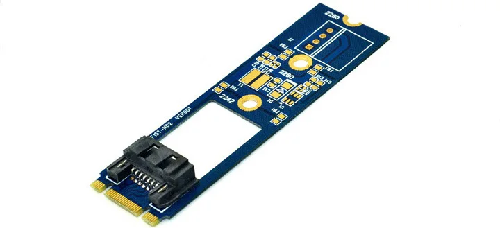 Адаптер KEFU M.2 NGFF на 7 контактный SATA III 3 SSD плата преобразователя печатная NGFF1ST N01 10