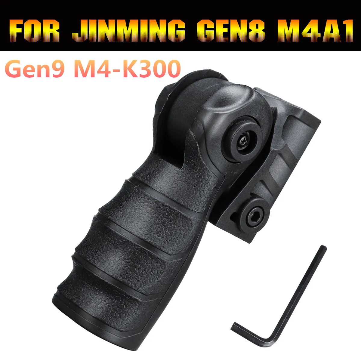 Нейлоновый Шток/ручка/кобура/буферная трубка для JinMing 8th M4A1 гелевый шар бластерские игрушечные пистолеты - Цвет: Коричневый