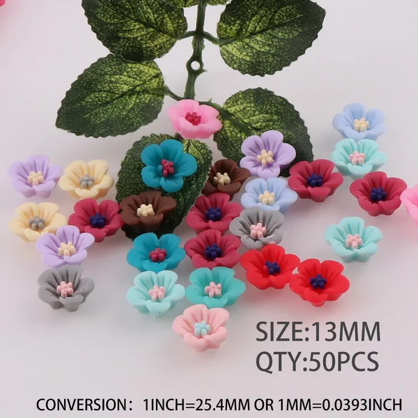 500pcs as photo 500 штук крошечные двойные Цвет с плоской задней частью 3D смолы цветок кабошоны Камея для серьги или браслет Diy Поиск - Цвет: 500pcs as photo