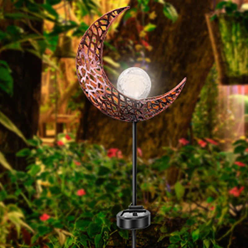 Светодиодный железный светильник на солнечной батарее лампа для газона в стиле