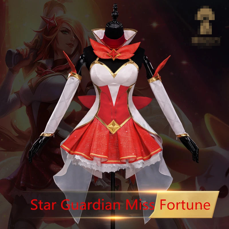 LOL Косплей Звездный Guardian Miss Fortune Карнавальный Костюм Униформа на Хэллоуин женский