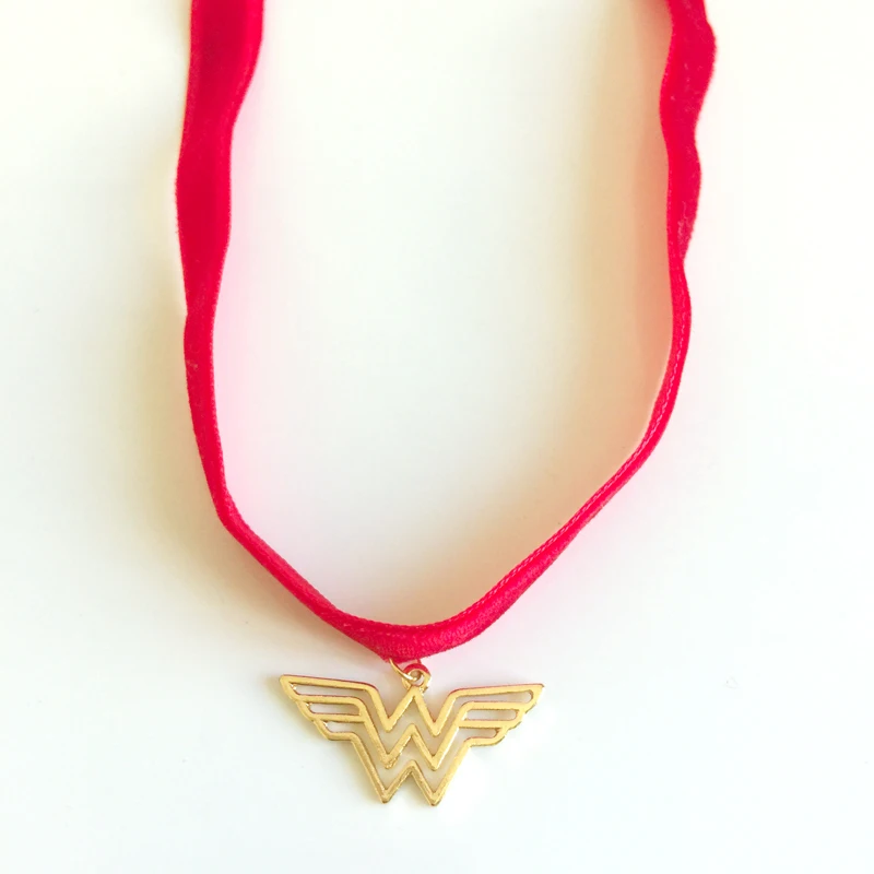 Ожерелье чокер New Wonder Woman красное бархатное ожерелье с воротником аксессуары для
