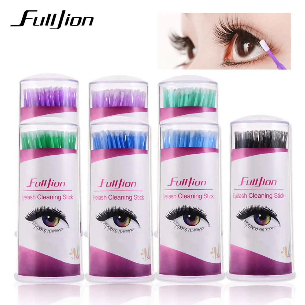 100 шт./лот наращивание ресниц тампон микро щеточки Одноразовые индивидуальные