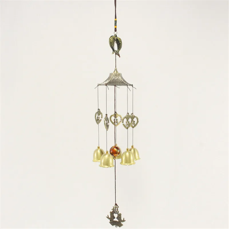 5 колокольчиков медный сплав колокольчики Антикоррозийные звуковые двери двора