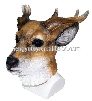 

Realistic Full Head Fancy Dress Latex Stag Mask for Adult Party Halloween Christmas Masquerade