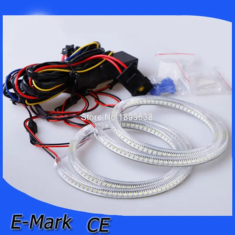 Супер яркий 7000K белый 3528 smd led Ангельские Глазки halo кольца автомобильный Стайлинг