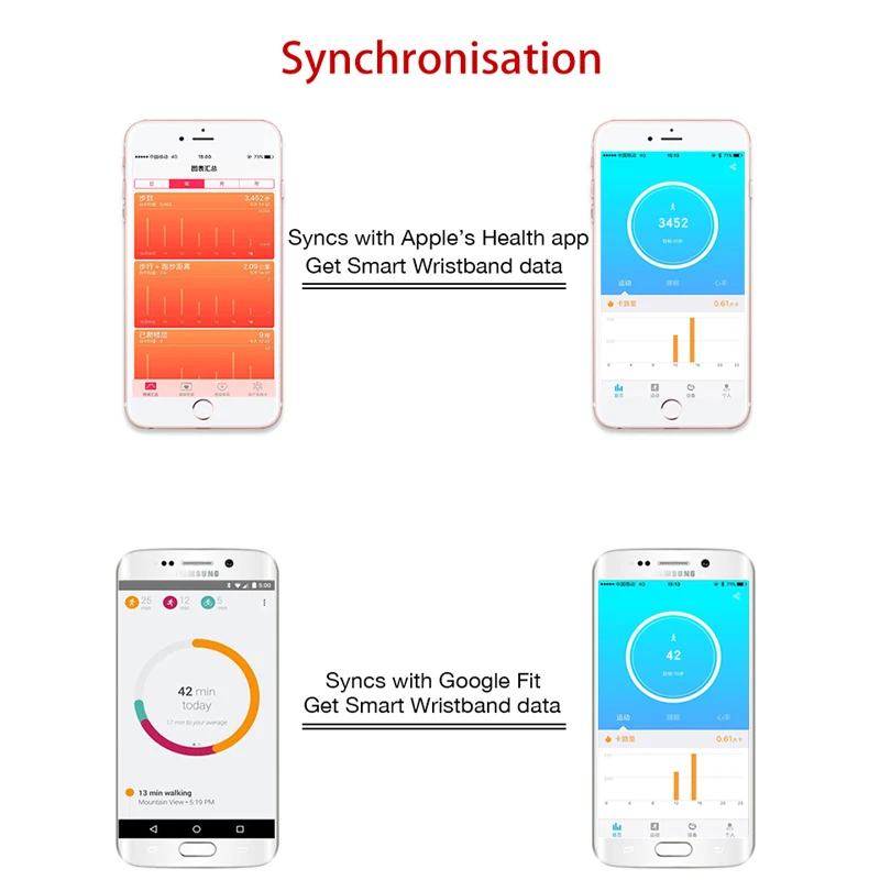Смарт браслет Letine для фитнеса умный с монитором сердечного ритма iOS Android VS Fit