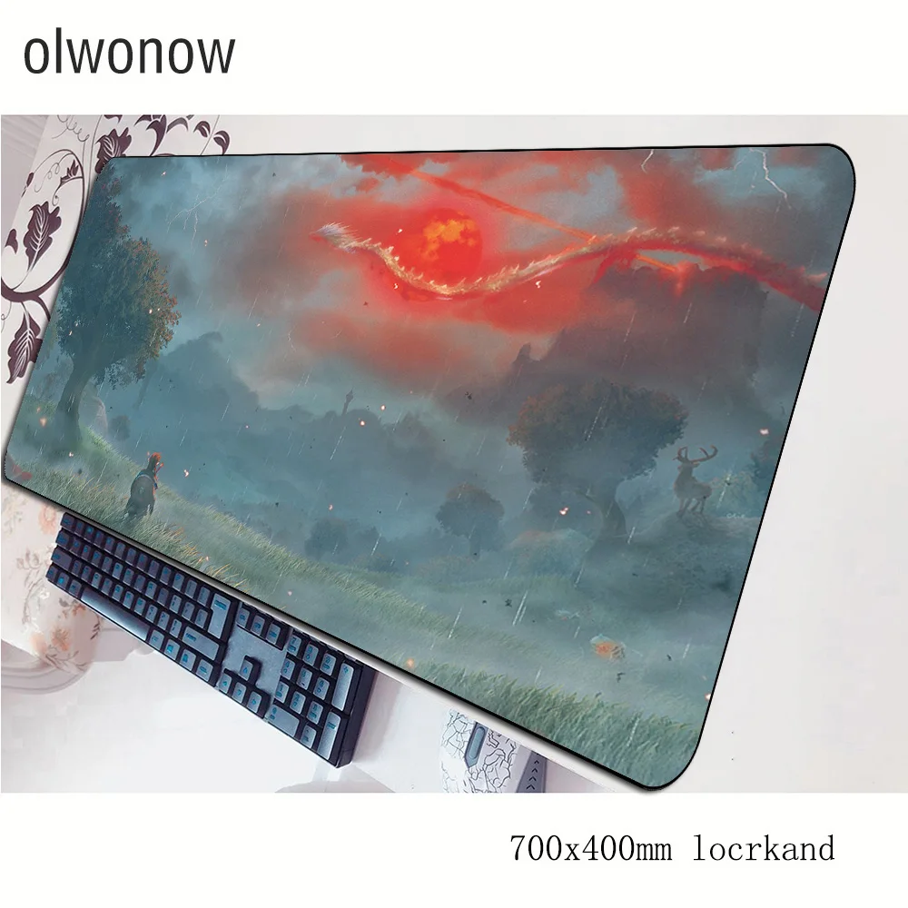 Zelda Коврик для мыши большой компьютерный коврик 70x40 см игровой коврик большой подарок на Хэллоуин padmouse Клавиатура Игры pc gamer стол