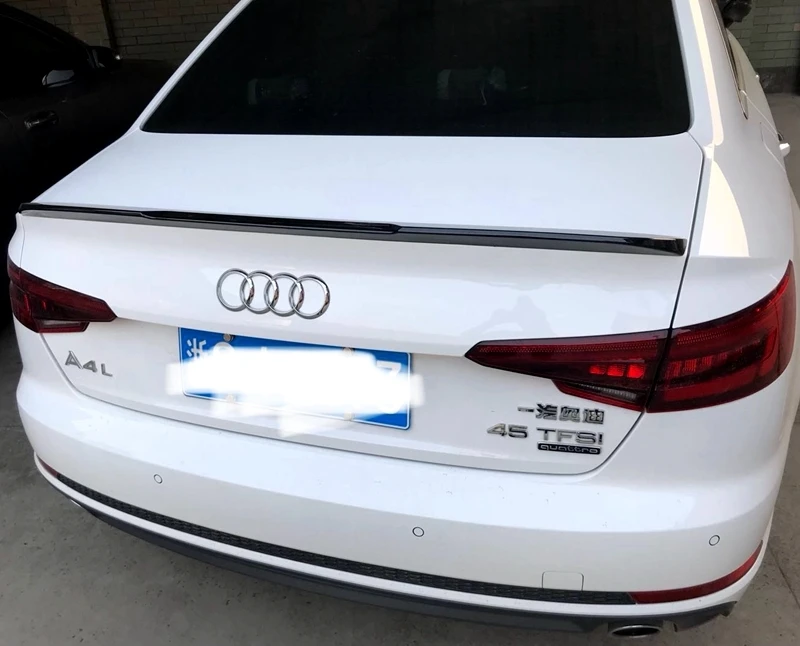 Для Audi A4 B9 задний багажник спойлер Высокое качество ABS Материал грунтовка Цвет для хвостовой части автомобиля декоративное крыло