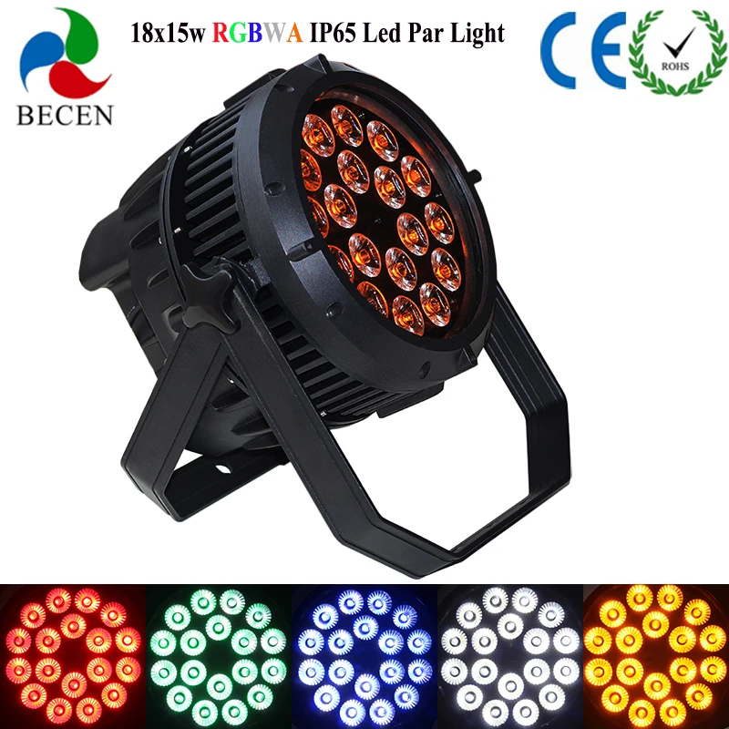 18X15 Вт rgbwa 5in1 светодиодный параболический алюминизированный отражатель DMX512