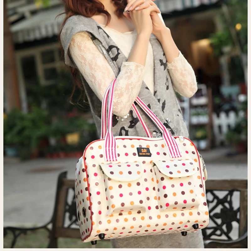 Dogs Bags Luxury Oxford Outdoor Cats Puppies Small Animals Travel Carrying Shoulder Handbag For Poodle Pugs