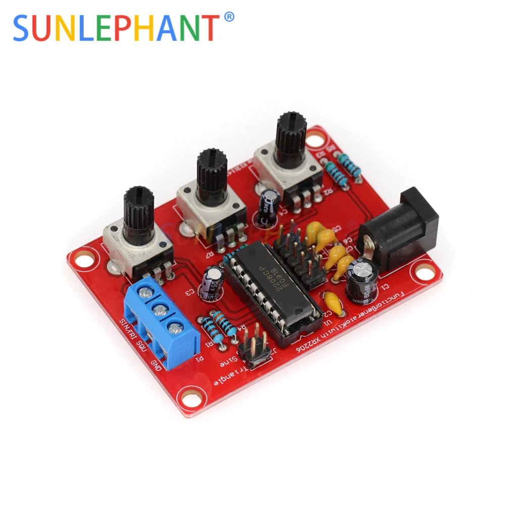 Функциональный генератор сигналов DIY Kit синус/треугольник/квадратный выход 1 Гц