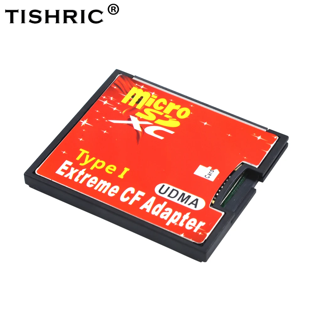 TISHRIC Новый Micro SD TF к адаптеру карта CF для MicroSD/HC компактной флэш-памяти типа I
