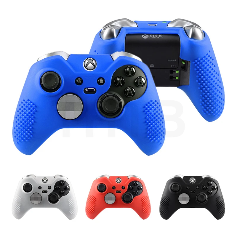 Силиконовые защитные чехлы для xbox ONE 1 Elite контроллер геймпад черный красный синий белый Противоскользящий джойстик аксессуары