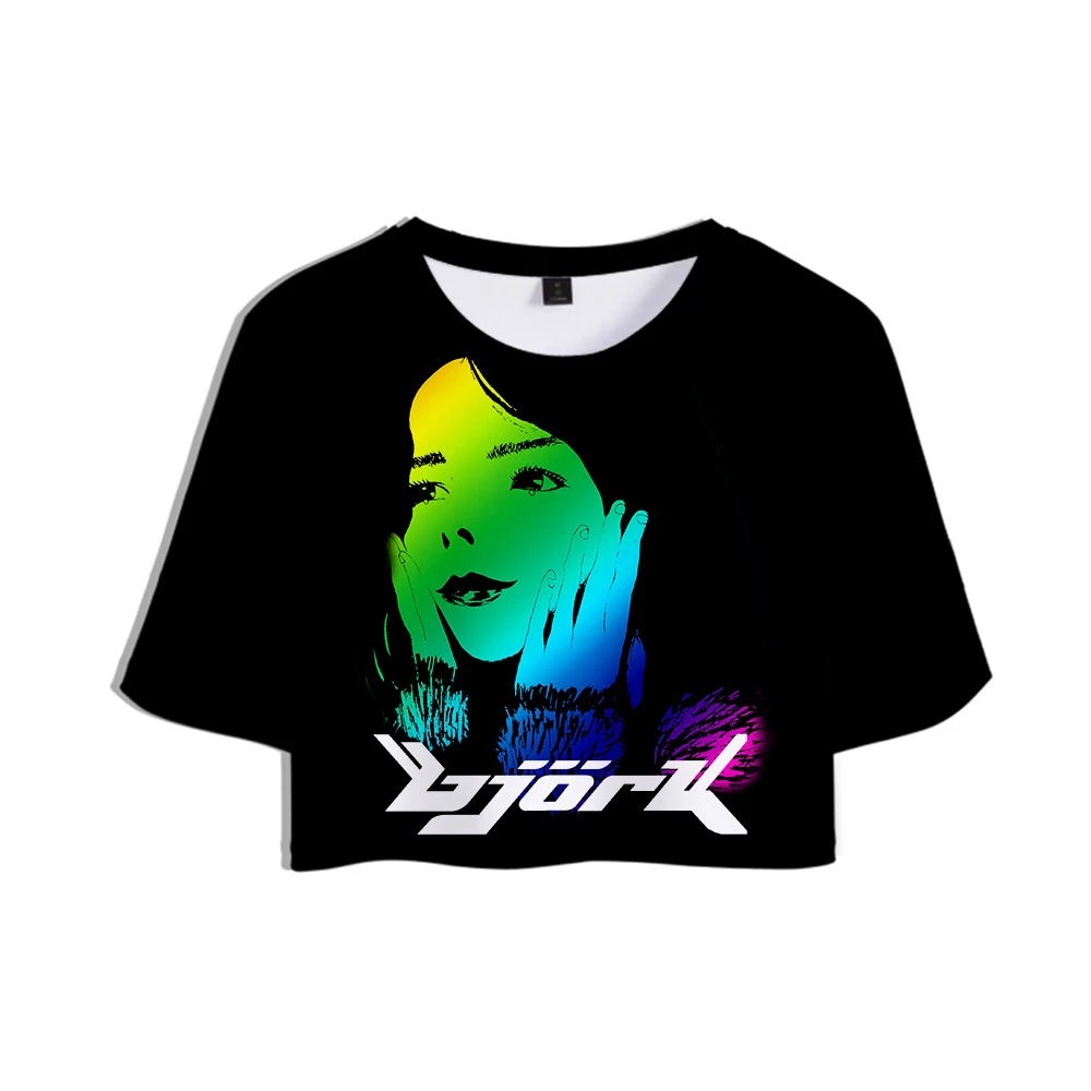 Футболка Bjork женская летняя с 3D принтом большого размера XXL | Женская одежда