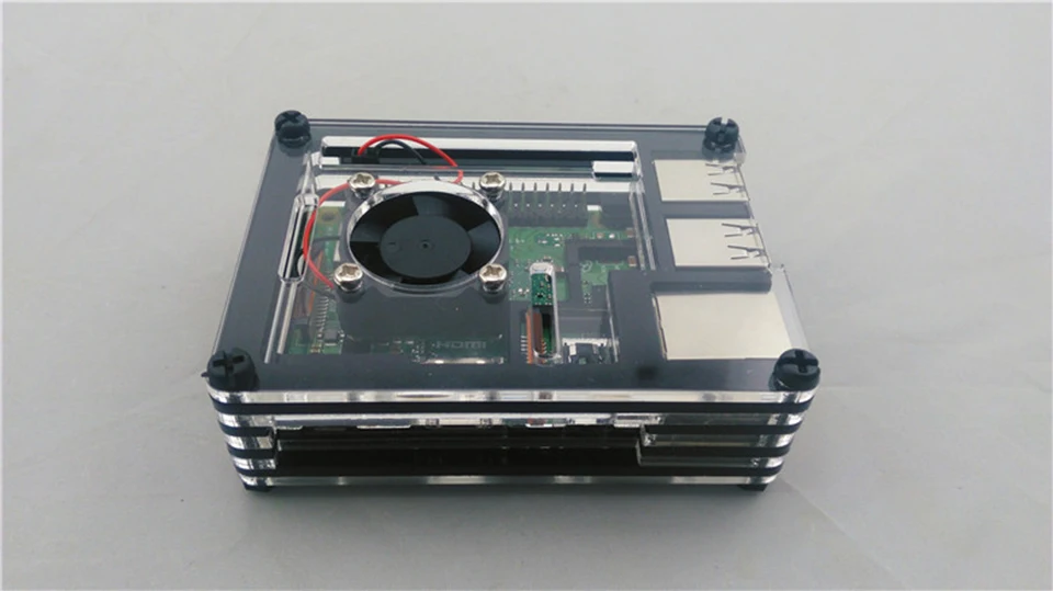 Чехол для Raspberry pi 3 Plus 9 слоев акрила в сборе|Аксессуары демонстрационных стендов| |