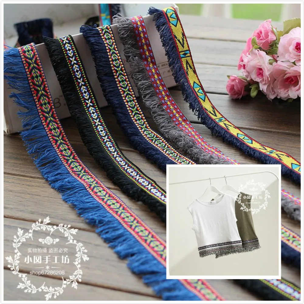 5 Ярд/партия хлопковая кружевная лента для шитья латинское платье сценическая