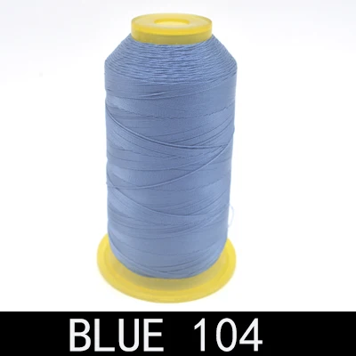 Blue 104 Бренд высокого качества 800 м 300D/3 высокопрочная нить для швейной машины тонкие кожаные шторы из парусины аксессуары для одежды DIY - Color: Blue 104