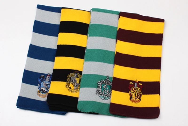 Взрослый ребенок Гриффиндор Слизерин Hufflepuff Ravenclaw шарф для косплея шляпа сенсорная перчатка шарф теплый аниме шейный платок Рождественский подарок