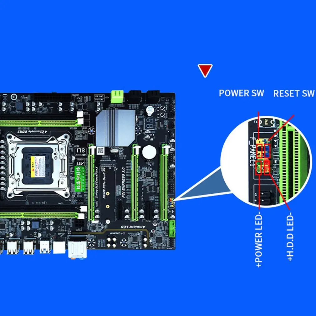 X79T DDR3 настольных ПК материнская плата LGA 2011 Процессор компьютера 4 канала игровые Поддержка M.2 E5-2680V2 i7 SATA 3,0 USB 3,0 для Intel B75