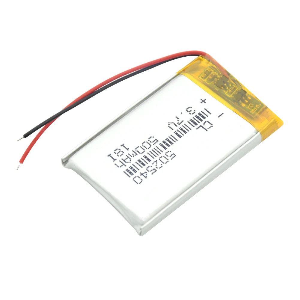 Литий ионный аккумулятор 502540 литий полимерный 500 мАч для GPS MP3 MP4 DVD игрушек BT