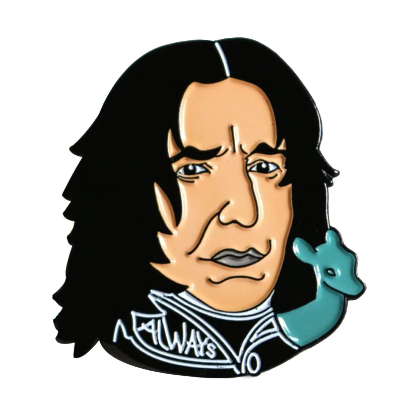 Значок Snape always, литература, книга с цитатами, булавка, волшебник, фанаты, художественная брошь, вечная любовь, Подарок на годовщину пары