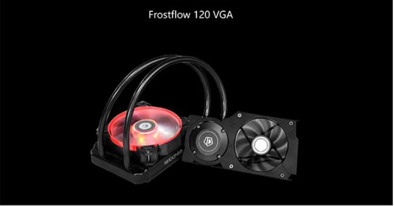 ID-COOLING Frostflow 120VGA 4pin Вентилятор охлаждения GPU 120 мм Встроенная Видеокарта кулер для воды радиатор для GeForce GTX AMD серии