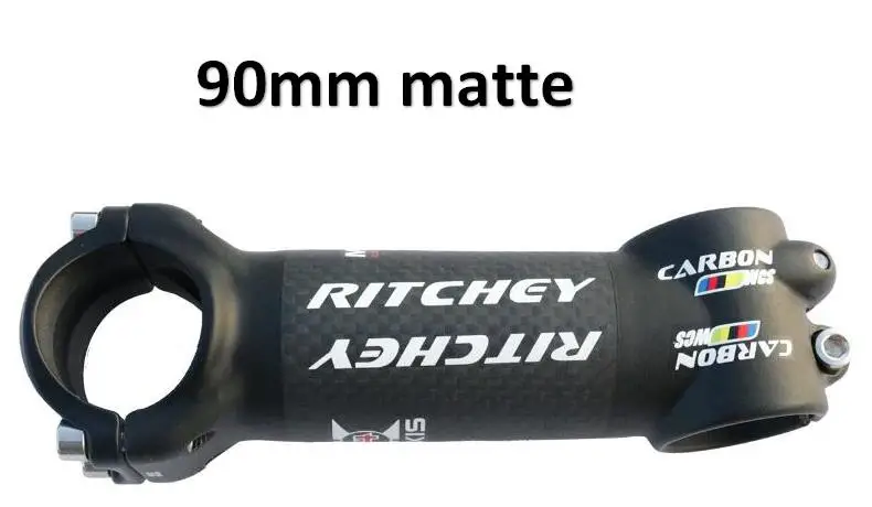 90mm matte stem УГЛЕРОДНЫЙ руль для горного велосипеда, набор для горного велосипеда, руль и Углеродные велосипедные части, набор деталей для велосипеда - Цвет: 90mm matte stem