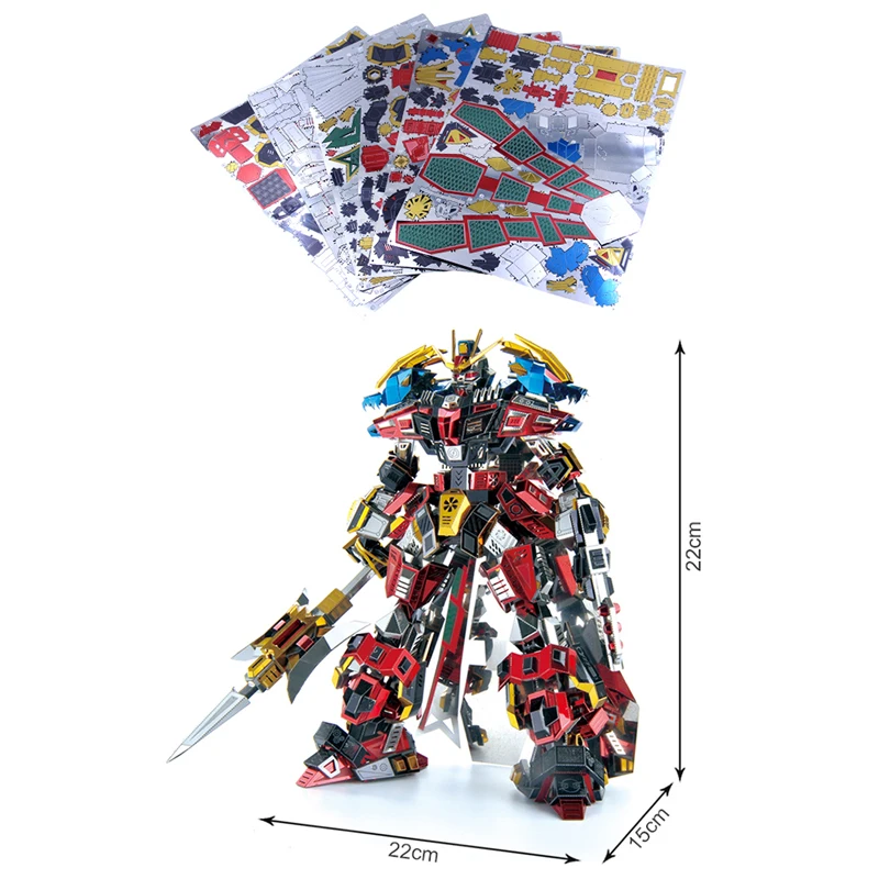 Металлический 3D пазл Microworld Lyubu модель воина DIY лазерная вырезка сборные