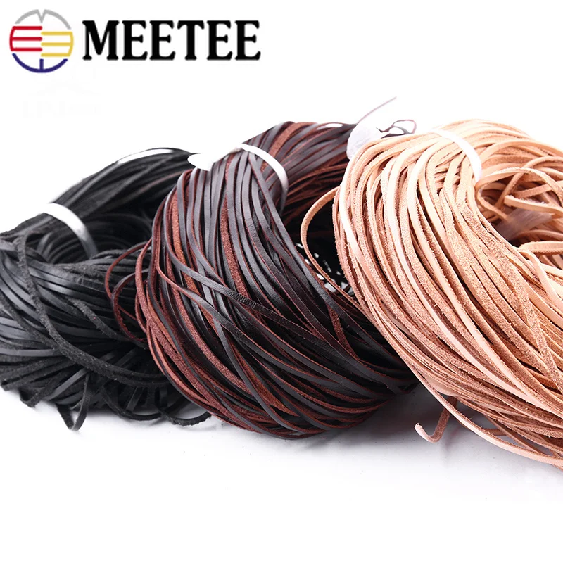 MeeTee кожаный канат ручной работы Diy Художественный верхний слой воловья кожа