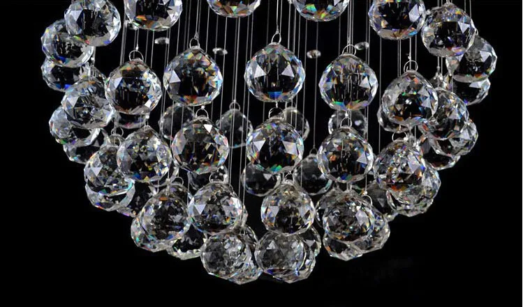 3 шаровая люстра вилла в пентхаусе пол гостиная лестницы хрустальная лампа для