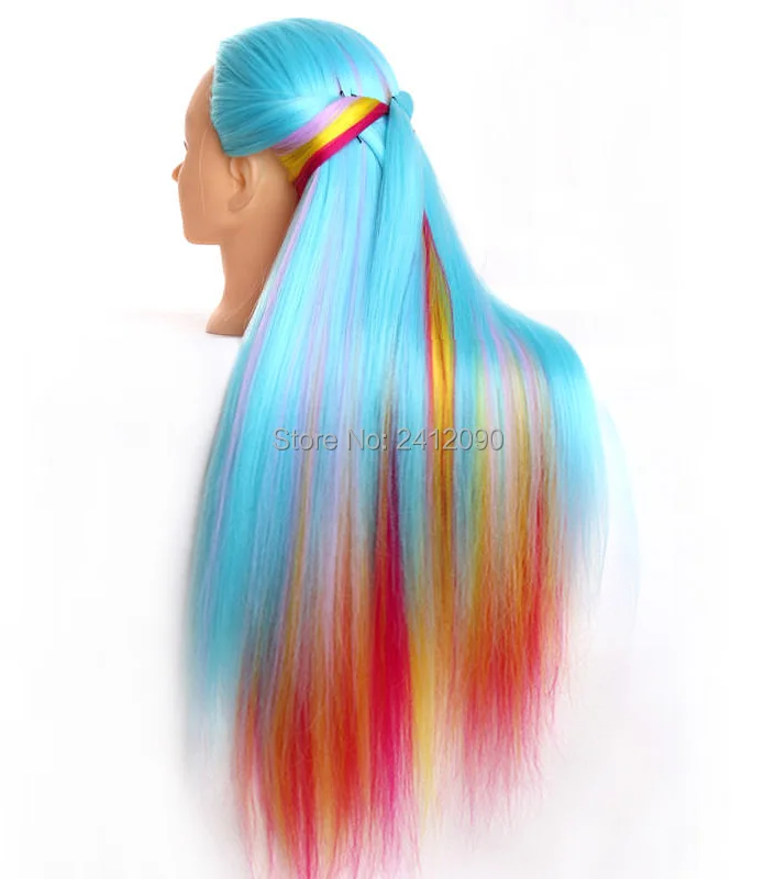 4 вида цветов смешанные цвета голова манекена для косметологии профессиональная