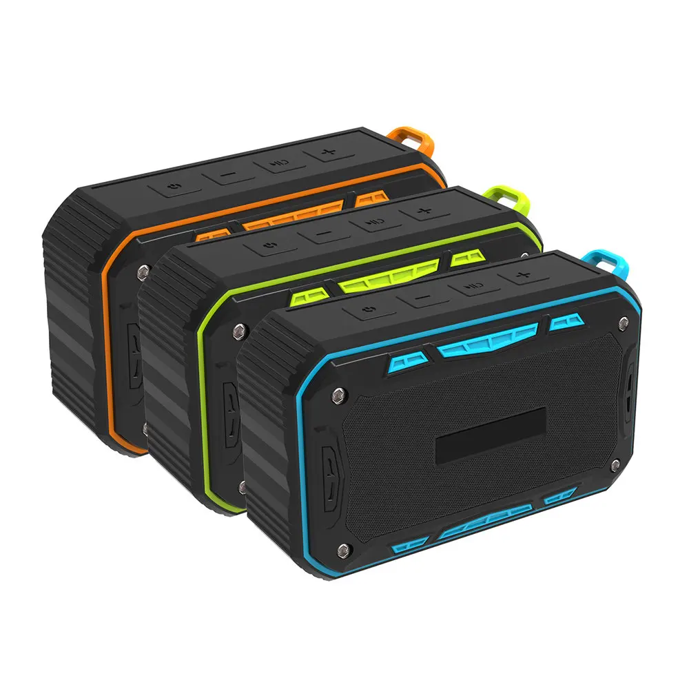 

New outdoor waterproof speaker IP67 Bluetooth audio card subwoofer Wireless Portable Bluetooth Speaker With bicycle stand
