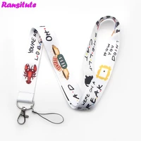 r183 tv friends multi function mobile phone key strap rope lanyard neckband mobile phone decoration