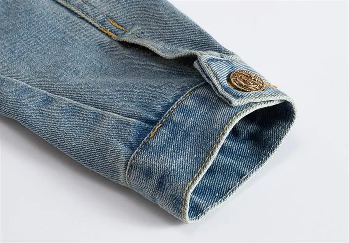 

Rlyaeiz Brand New Oversize 5XL Denim Jacket Men 2019 Spring Casual Hole Washing Cowboy Jacket Mens Frayed Slim Jackets Coats