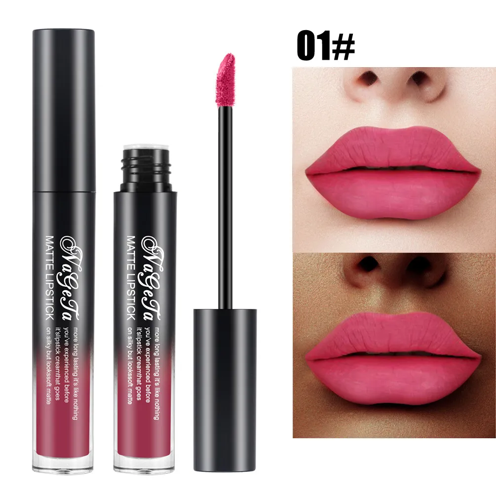 Новое нижнее белье для губ Matte Liquid губная помада Водонепроницаемая Gloss Makeup 10