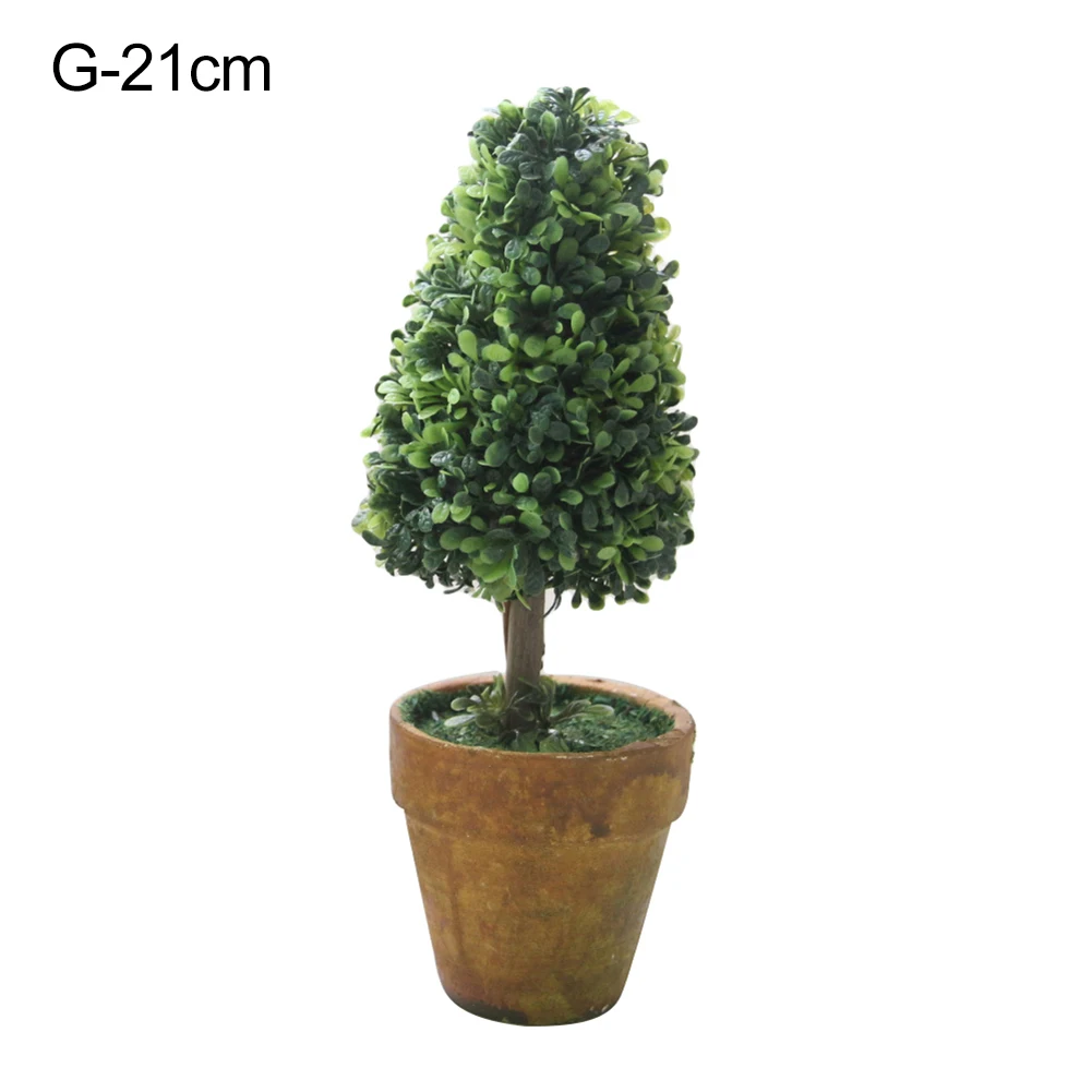 G Green 1 шт в форме сердца в форме звезды круглый искусственный; в горшке растения бонсай маленькие деревья горшечные растения семена бонсай растения украшение для дома и сада Свадебная вечеринка деко - Цвет: G Green