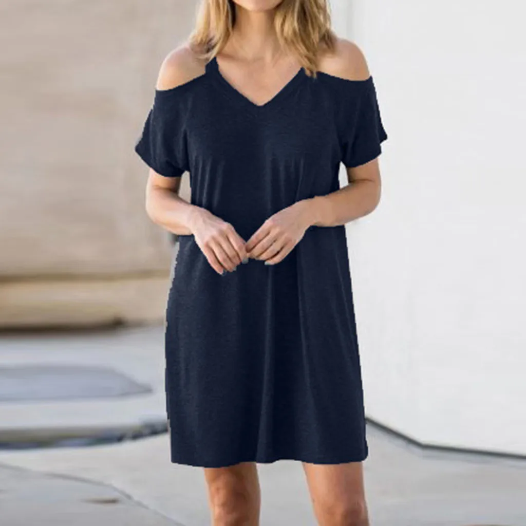 Женское платье на бретельках FREE OSTRICH повседневное однотонное короткое до колена