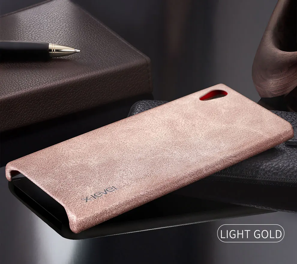X-Level Роскошный кожаный чехол для Sony Xperia XA1 задняя крышка G3121 G3125 G3123 Dual Sim G3112 G3116 Vingate