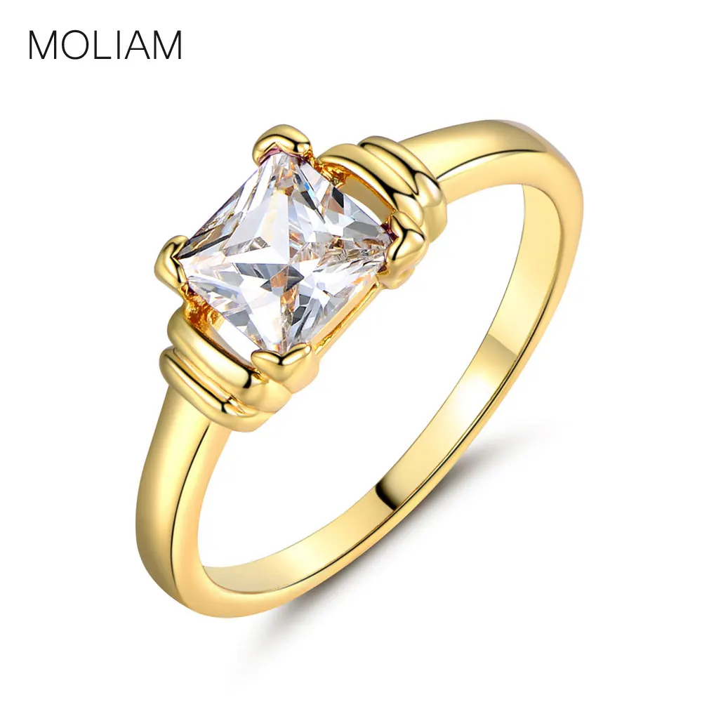 MOLIAM 2017 новые модные женские Кольца Высокое качество кубического циркония
